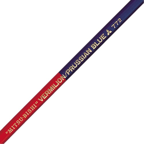 posca Mitsubishi Pencil Colored Pencil No.772 Vermilion 5:5 Hexagonal Shaft 1 Dozen K772