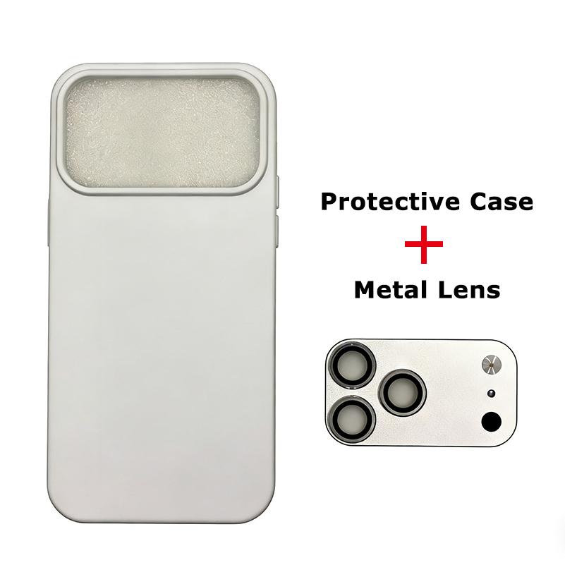 Metal HD Camera Protector and Phone Case for IPhone 15 14 13 Pro Max Transform 17 Pro 17 Pro Max Glass Alloy Lens Ring Protect Cap