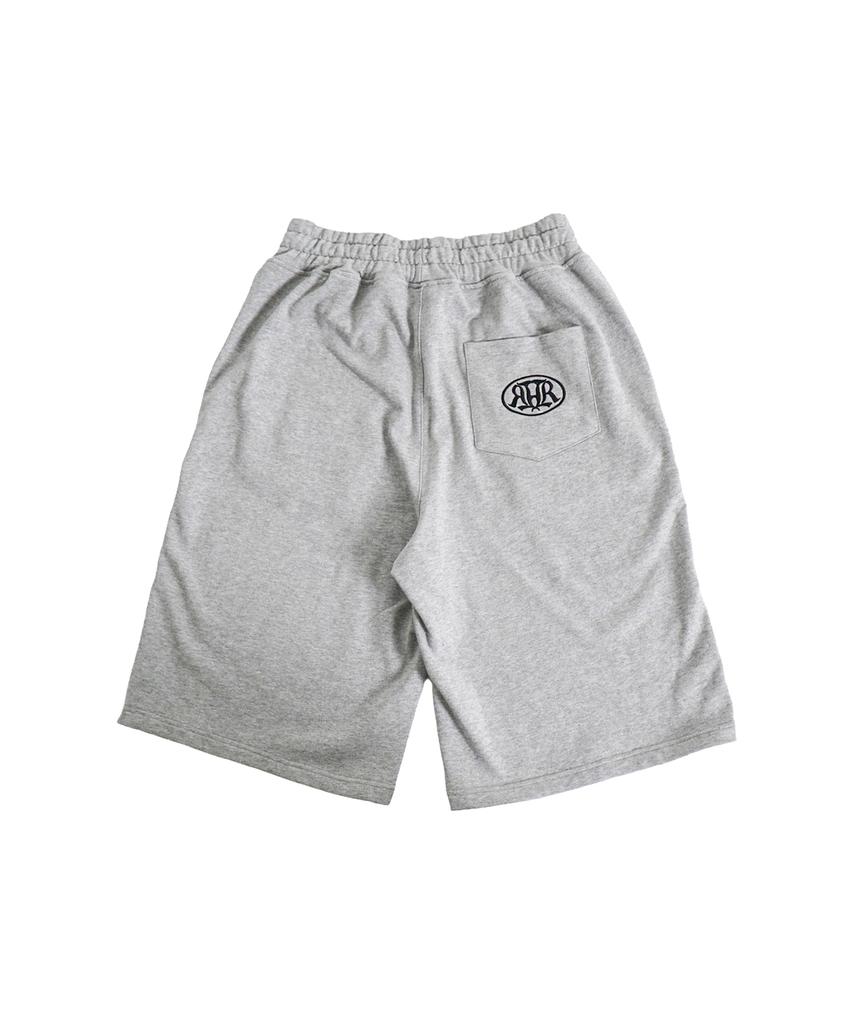 Hetelo Extended Sweat Bermuda Pants (Melange Grey)