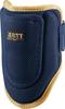 ZETT Baseball Batting Equipment Elbow Navy X Gold BLL395 Guard, Ambidextrous, (2982)