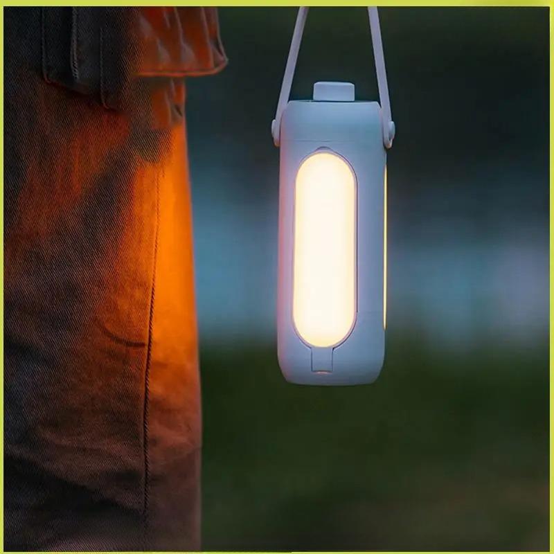 Camping Light Folding Outdoor Portable Rechargeable 10000mAh Student Dormitory Hanging Tent Hanging Lantern Led Flashlight