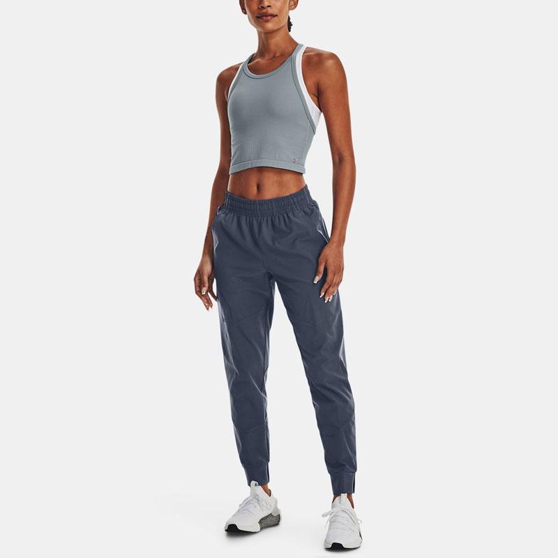 Under Armour Unstoppable Solid Color Elastic Waist Joggers Women Bottoms Storm-Grey 1376926-044