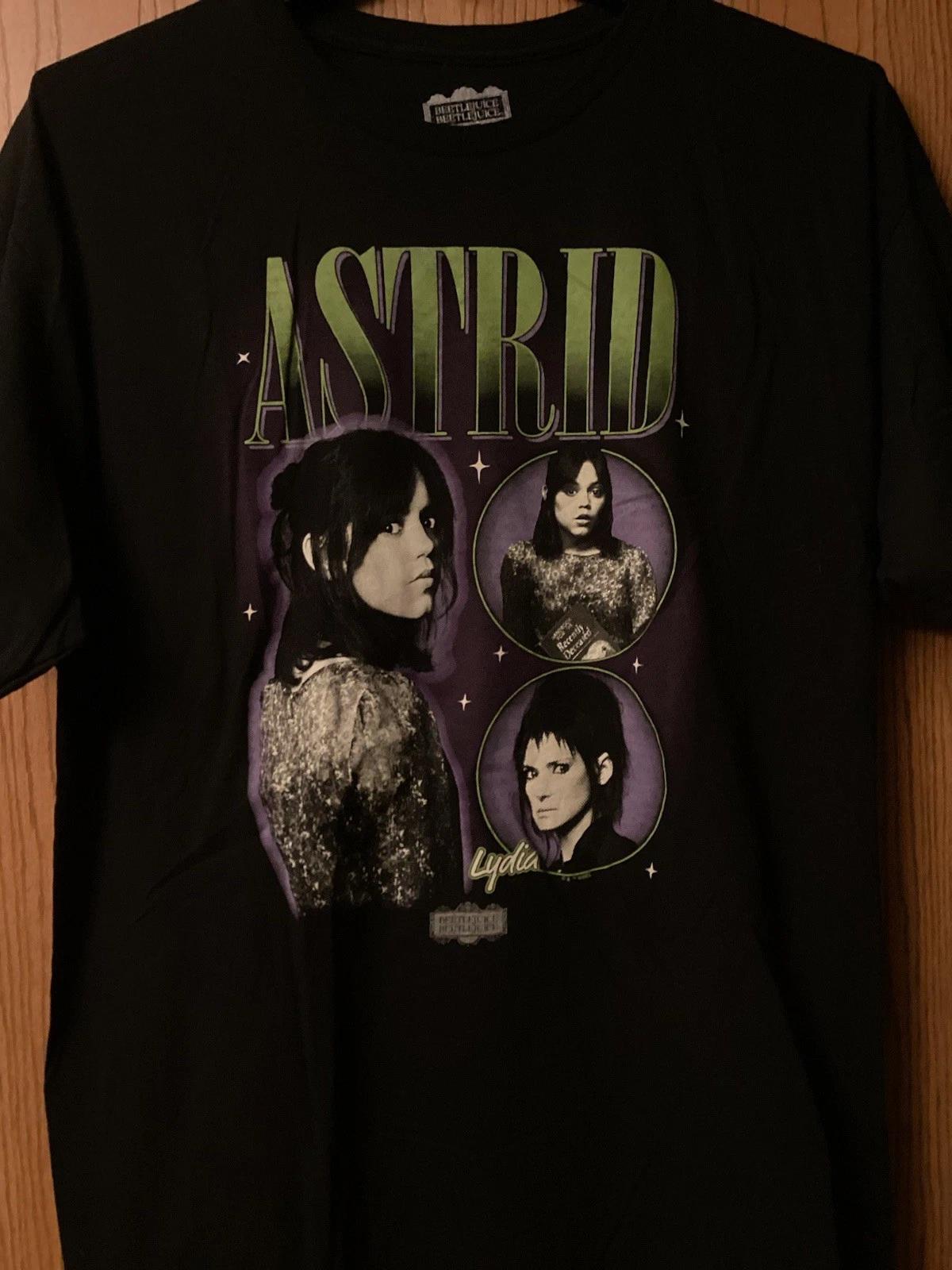 Beetlejuice Beetlejuice - Astrid/Lydia - Black Shirt - XL 2XL