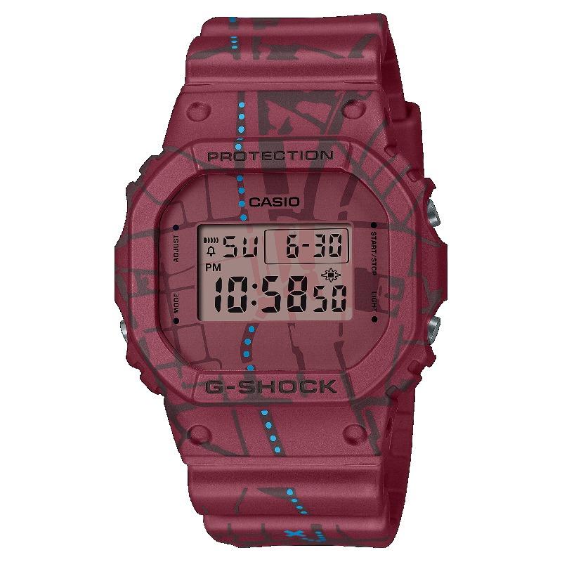 

Casio G-SHOCK Men s Resin 200M Water Resistant Shock Resistant Alarm Quartz Watch DW-5600SBY-4 червоний