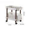 Desktop Storage Rack Movable Multi-storey Bookshelf Trolley Bathroom Shelf Kitchen Organizer Cart With Wheels Snack Storage Rack