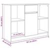 VidaXL Buffet avec tiroir blanc 101x35x76 cm bois d'ingénierie, meuble de rangement, buffet, meuble d'entrée, meuble buffet 861562