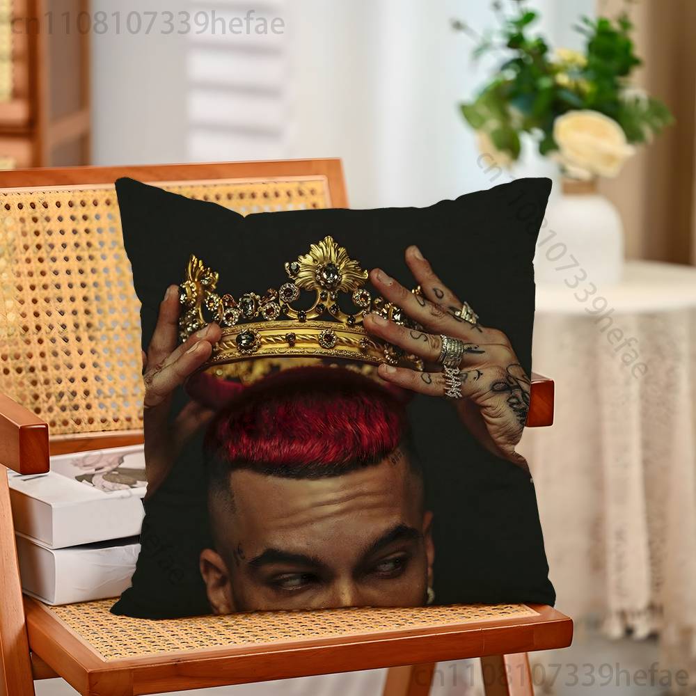 

Rapper SSfera EEbbasta Funny Pillow Case Antidustmite Pillowcase Invisible Zipper Silky Short Plush Sofa Cushion Cover 30x30cm
