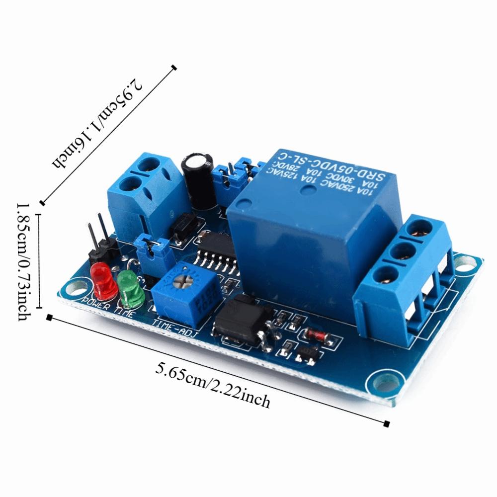 DC 5V Relay Module Adjustable Delay Large Current Load Cycle Trigger Timer Adjustable Delay Timer Automation Systems