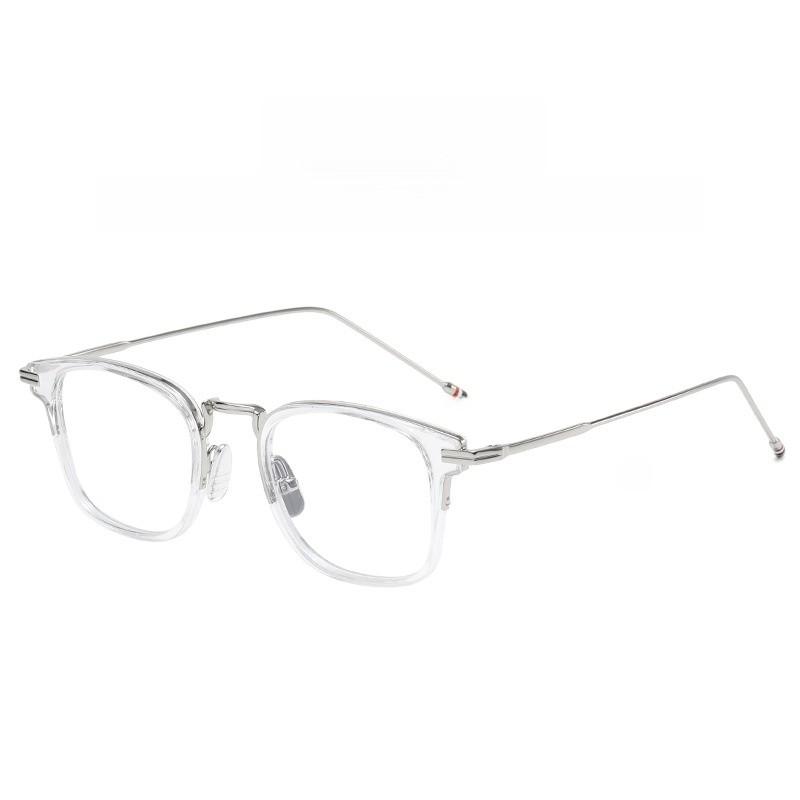 Vintage Retro Square Eyeglass Frame With Blue Light Blocking For Men And Women