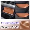 For Geely Galaxy E8 2023 2024 2025 Car Door Groove Mat Leather Glove Box Front Rear Side Car Door Side Storage Box Accessories
