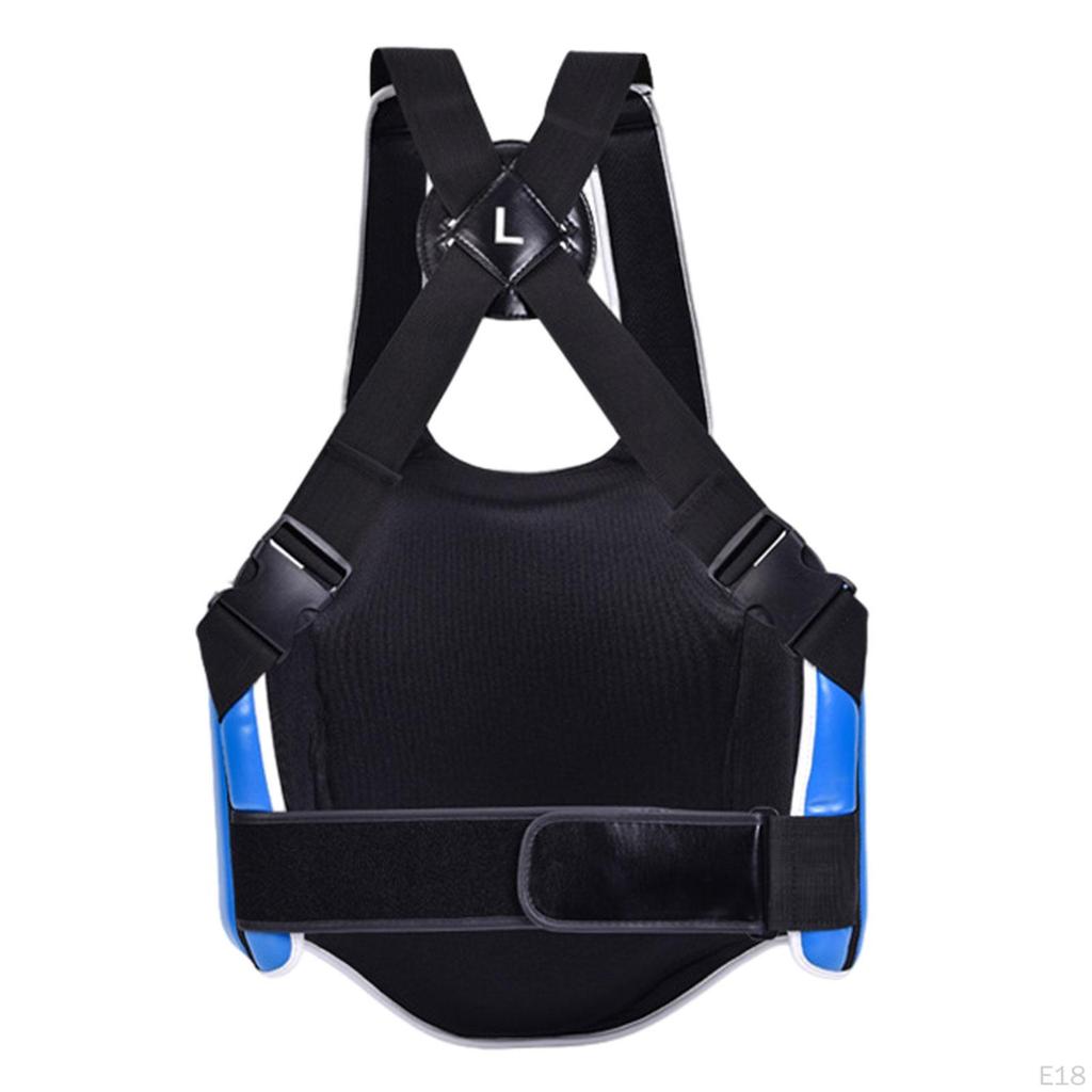 Karate Chest Shield Body Protective Gear, Women Men Rib Armour, Taekwondo Protector for