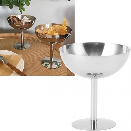 Greensen Stainless Steel Ice Cream Cup Glass, Ice Cream Bowls, Ice Cream Glasses, Dessert Bowls, Dessert Glasses with Foot, Dishwasher Safe, Ice