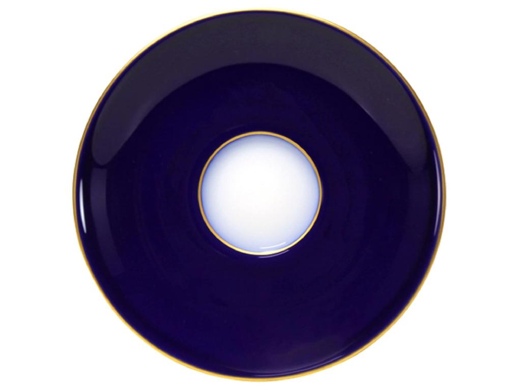Okura Pottery 100th Anniversary Blue Rose Demitasse Cup & Saucer, Coffee/Tea, Approx. 80cc, Made In Japan, 62c/8011-r