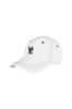 3D Monogram Stitch Over Fit Ball Cap White [VARZAR]