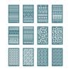 Geometric Silk Screen Stencils for Clay Reusable Silkscreen Print for DIY Printing on Clay Jewelry Earrings Scrapbooking