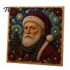 Handicraft Activities for Kids Xmas Faux Pearl Art Kit, Santa Claus Reindeer Painting DIY Craft Sets Adults Sparkling 3D Festive Wall Kit Adults,