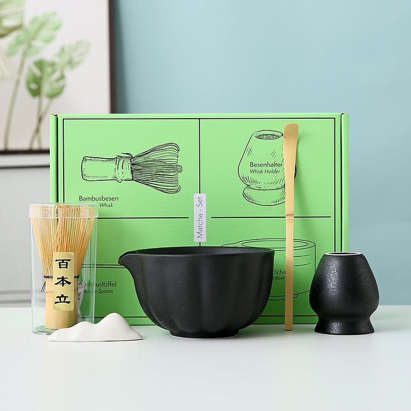 5-piece Set Japanese Matcha Blender Set Bamboo Whisk Teaspoon Brush Teaspoon Kiln Tea Tool Sets Indoor Drinking Tea Brewing