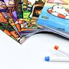 Children Festival Drawing Exercises 8PCS Halloween Cartoon Coloring Book Cute Ghost And Pumpkin Illustrations Thick Art Supplies for Party