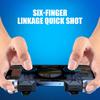 1 Coppia S1 Joystick a 6 Dita per Mangiare Pollo Pulsante Meccanico Assistito da Tasti Accessorio per Gaming su Cellulare