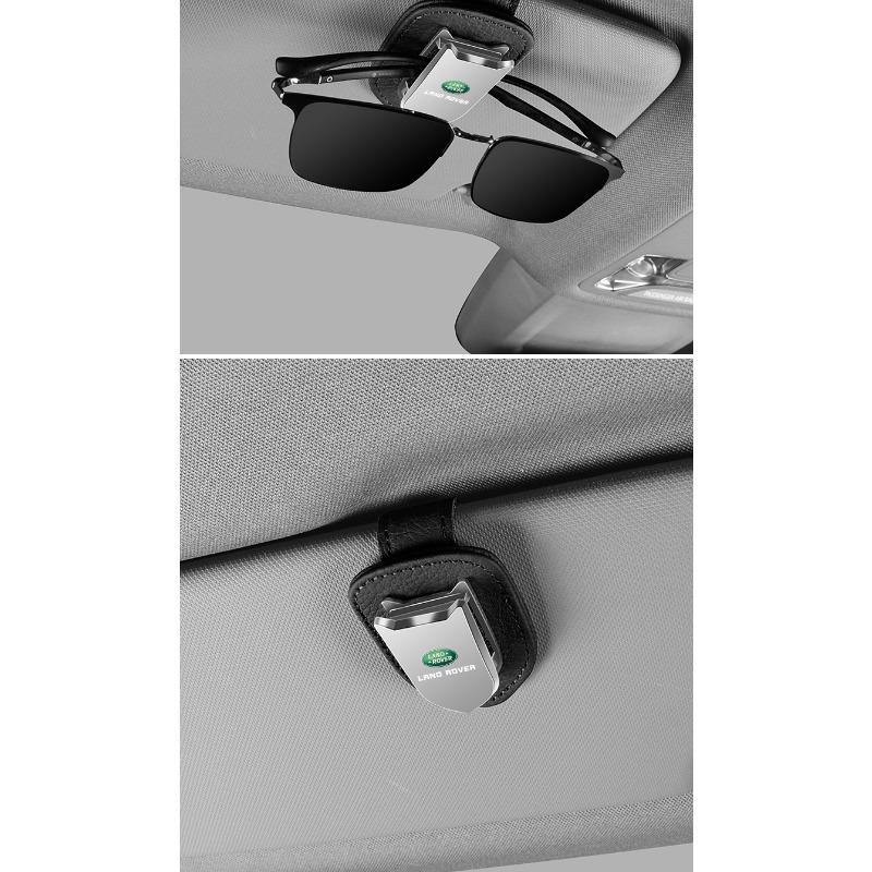 Car Auto Sun Visor Glasses Box Sunglasses Clip Card Ticket Holder Stand for Land Rover Range Rover Defender Freelander Discovery 1 2 Evoque Rover L405