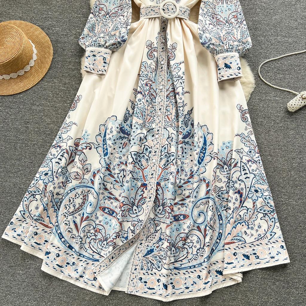 Summer Floral Sweet Mini Dress Women Print French Elegant Fairy Dress Female Korean Fashion Cute Party Midi Dress Summer 2024