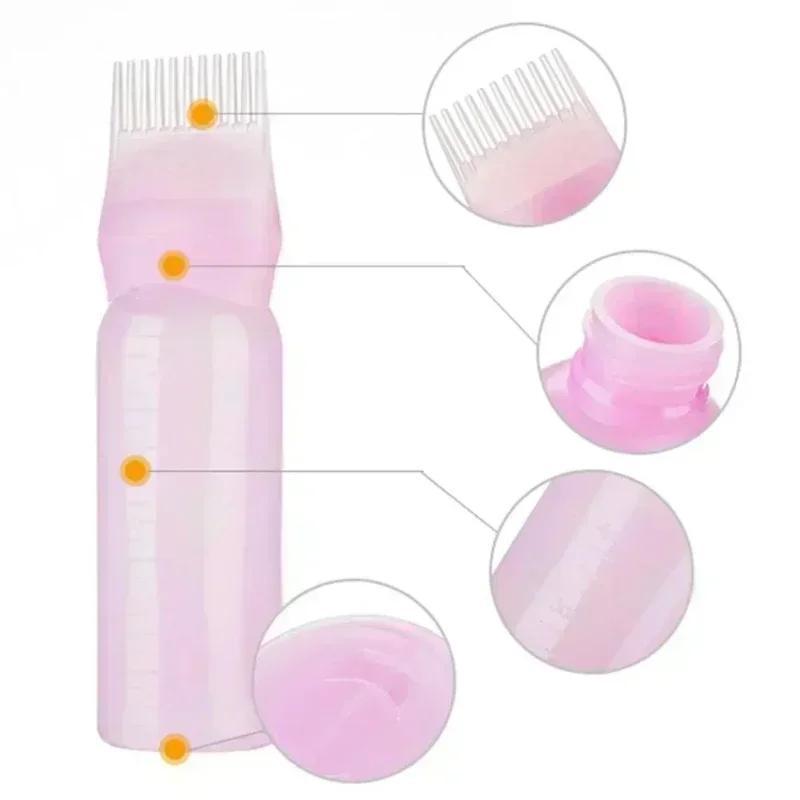 120ML Hair Care Bottle Comes With Brush Teeth And Precise Measurement Scales Which Are Professional Hairs Dyeing As Cares Tools