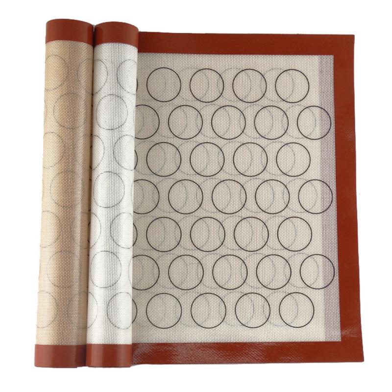 60X40cm Home Non Stick Silicone Glass Fiber Mat Baking Oven Pastry Macaron Cake Cookie Sheet Kitchen