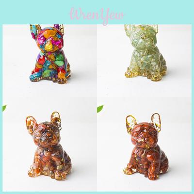 Hundefigur aus Kristallharz im modernen, minimalistischen Design – perfekt für die Dekoration von Zuhause oder Büro – Geschenkidee