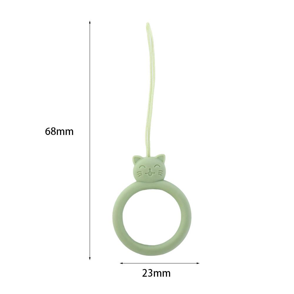 Anti-lost Mobile Phone Pendant Finger Ring Silicone Phone Short Lanyard  U Disk Hanging
