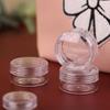 Transparent Travel Cosmetic Refill Jars - Portable Round Cream Bottles