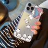 Funny Cat Phone Case For iPhone 17 Air 16E 16 15 14 11 Pro Max Plus 13 12 Mini 8 7 X XR Transparent Shockproof Cover