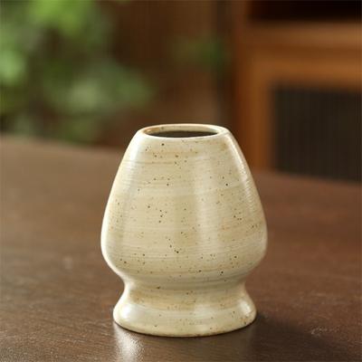 Seramik Matcha Tutucu Pürüzsüz Geniş Kapasiteli Çay İçme Gereçleri Yüksek Sıcaklığa Dayanıklı Bambu Matcha Chasen Tutucu