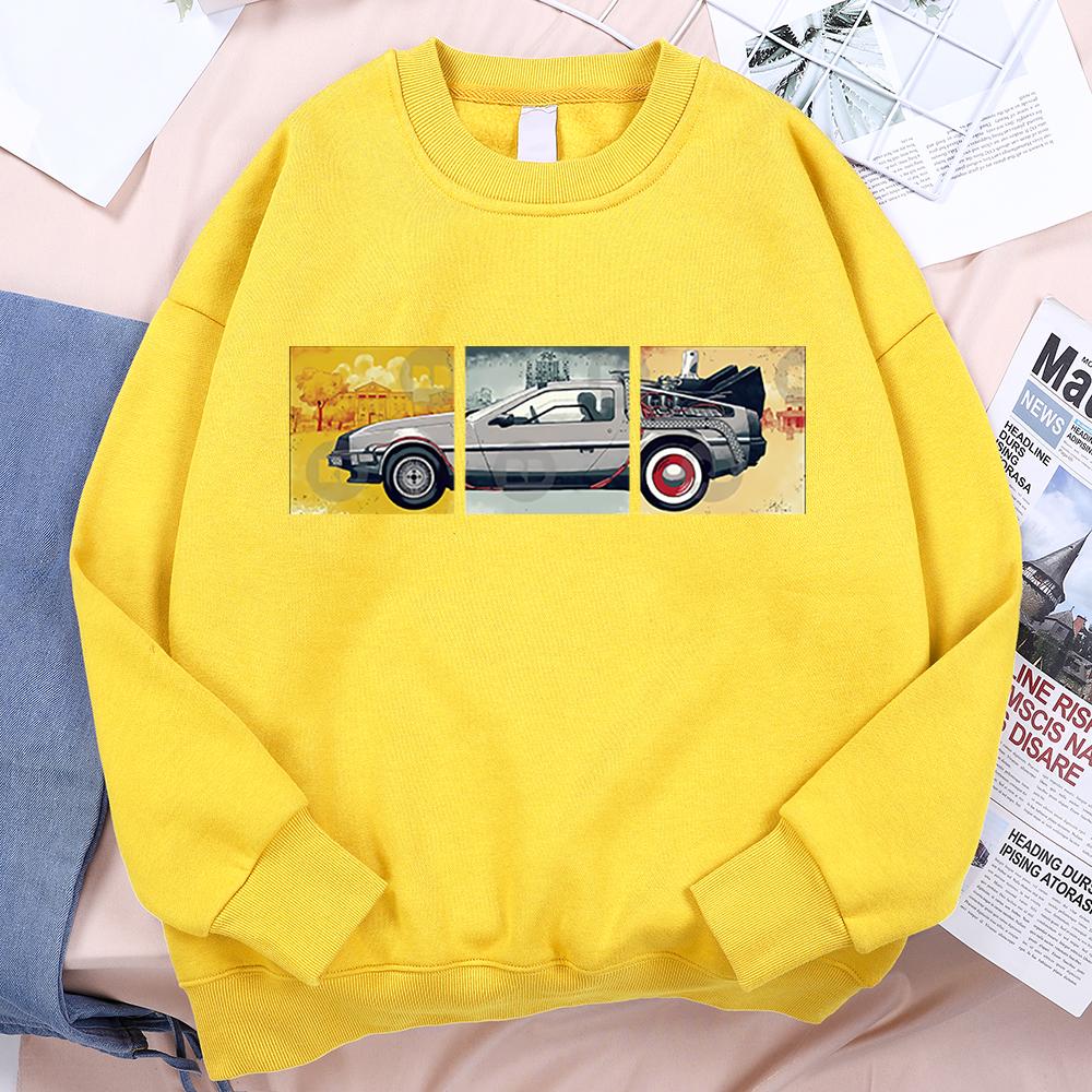 Car Men Women Clothing Loose Hoody Casual Autumn Clothes Cartoon Hip Hop Sweatshirt Fleece Hoodie