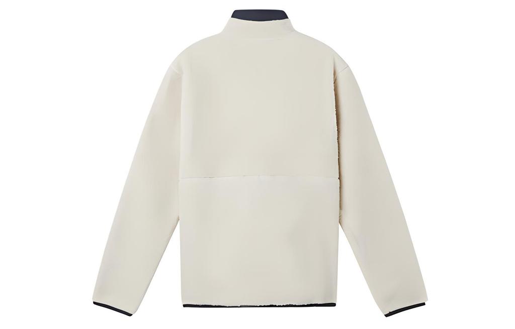 New Balance Velvet Jackets Men's White Stand Collar Moderate MDA3N511-CRE