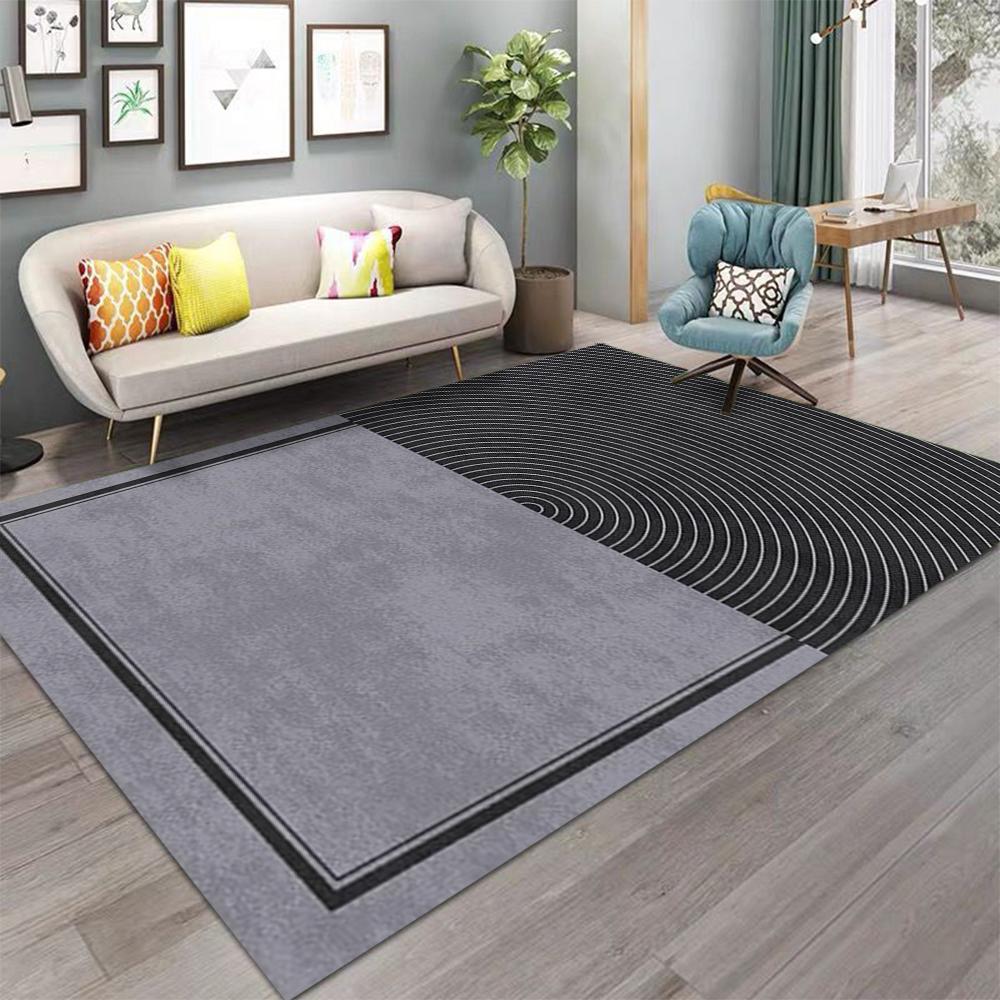 Grey Carpet Modern Living Room Carpet for Bedroom Chair Washroom Floor Mat Washable Dining Room Bedroom Decor Floor Rug