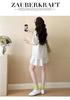 Summer Rhinestone Maternity T-Shirt & Skirt Set