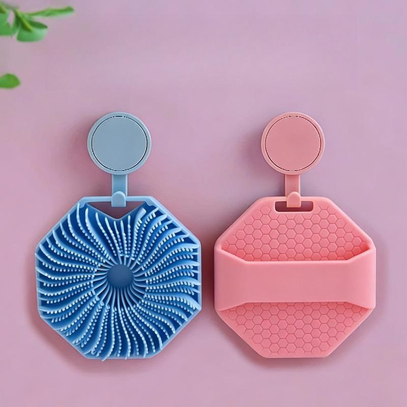 Silicone Bath Brush Hanging Handheld Soft Skin Deep Cleaning Exfoliating Shower Face Wash Brush For Bathing