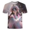 2025 Summer New Peking Short-sleeved Trend Printing Men's and Women's Personalities with The Same Round Neck T-shirt Explosion