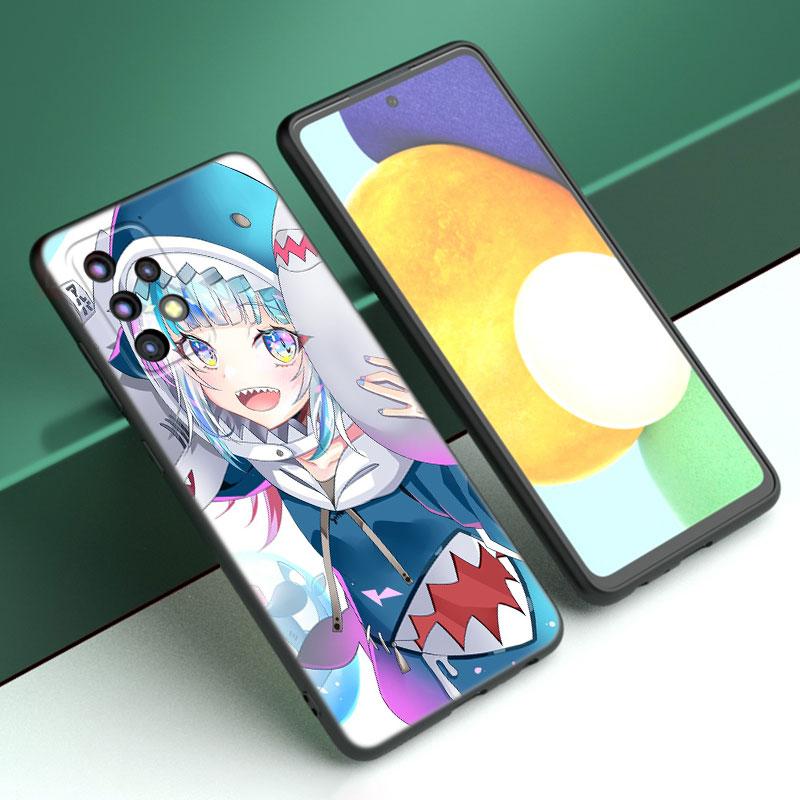 Gawr Gura Anime Phone Case For Samsung A13 A22 A24 A32 A23 A25 A34 A35 A52S A53 A54 A55 A73 5G A12 A14 A15 A31 A33 A50 A51 A72