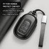 Genuine Leather Car Key Case Cover Key Bag For Honda Accord Civic Crv Vezel City CRIDER Fit Protect Set Car Accessories