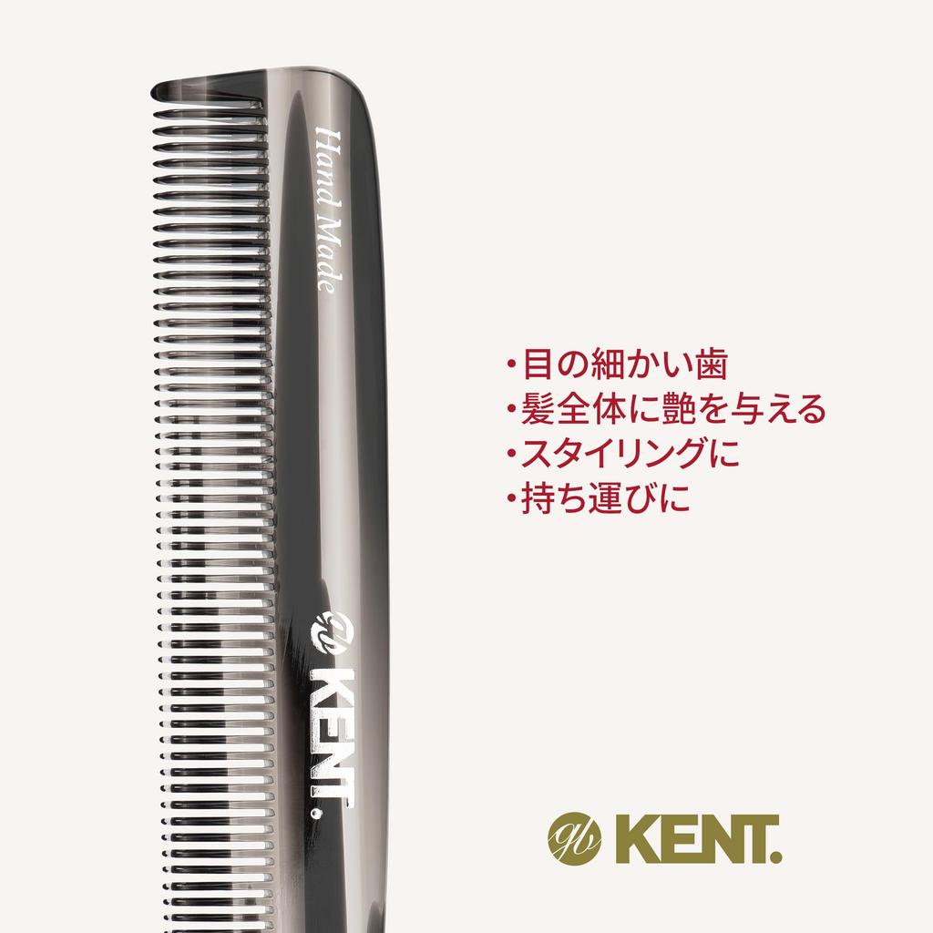 Handmade Pocket Hair Naturally Royal Warrant F3TG G.B.KENT Comb, Gray, Originated, Holder,