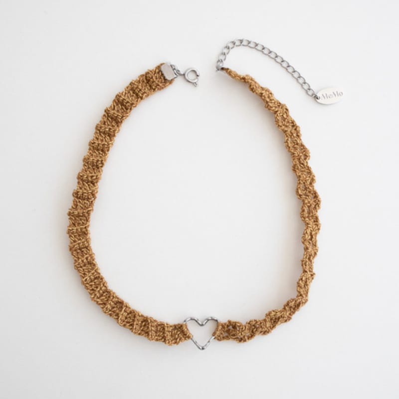 MERRYMOTIVE Hidden Heart Crochet Choker Necklace