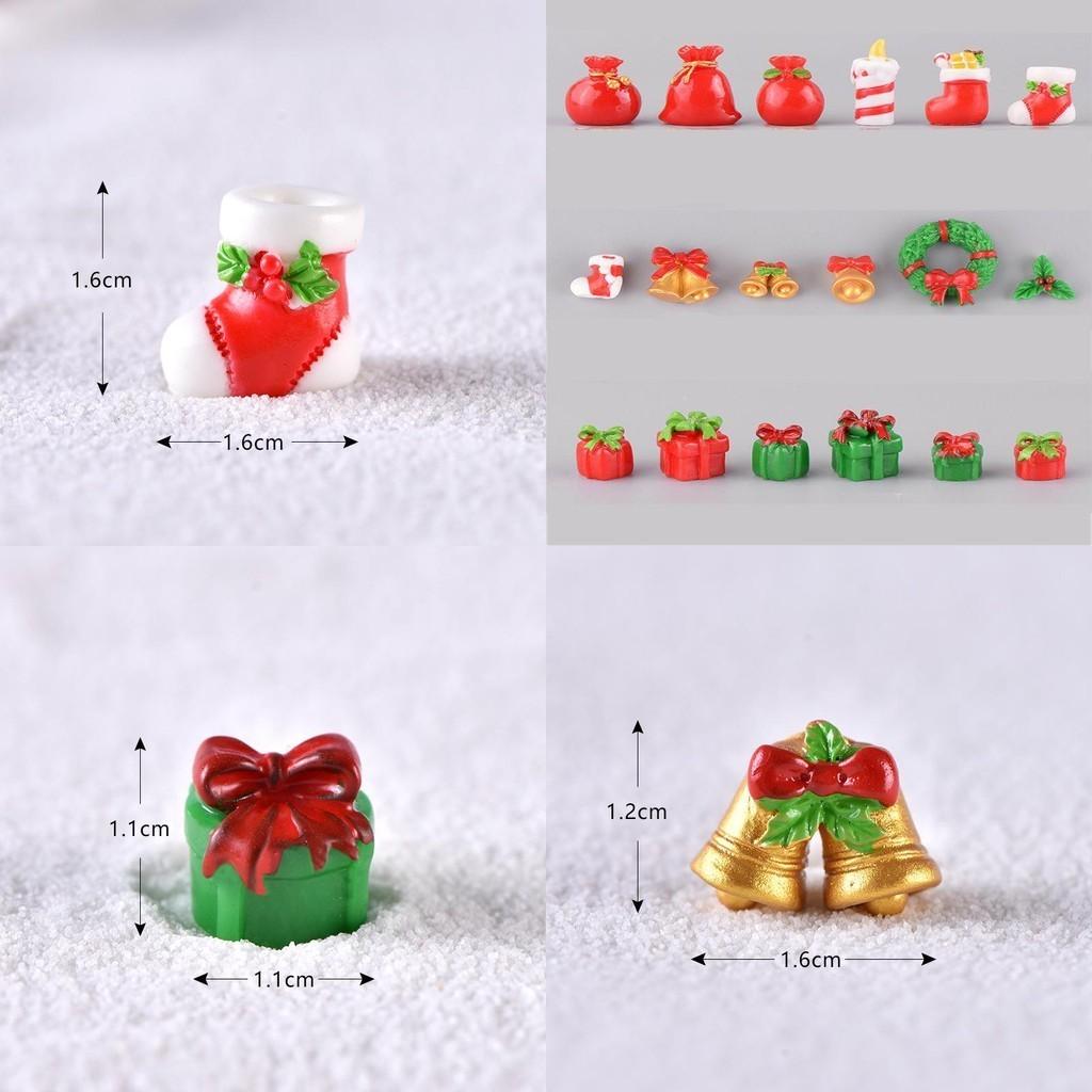 Charming Resin Santa And Snowman Miniature Ornaments For Festive Diy Decor