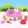 Family Toys Dog Scene Playing Playing House Dog Cage Toys Dog Doll Set  Thanksgiving Gifts
