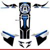 WuJi 525DSX 2024 Motorcycle Epoxy Sticker Set: Waterproof, Scratch-Resistant, 3D Fuel Tank Decals