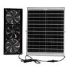 Solar Powered 3 Fan Kit 25W Solar Panel and High Speed Ventilation Fan for Greenhouse Chicken Coop Shed Pet House