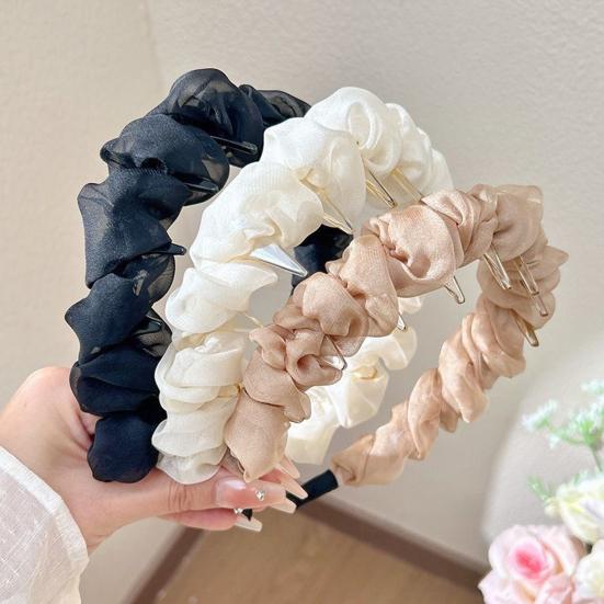 Retro High Skull Headband Double Wear Flexibility Hairband Comfortable Stable Reversible Head Band Hair Accessories
