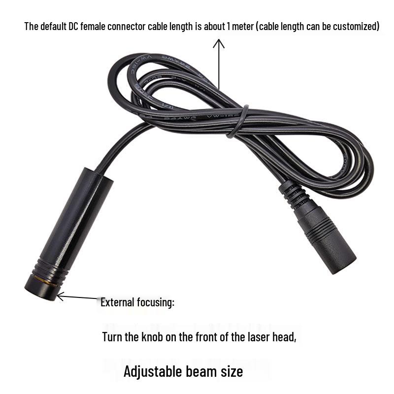 12X50mm 808nm 500mW High-Power Infrared Laser Module (Invisible to Naked Eye)
