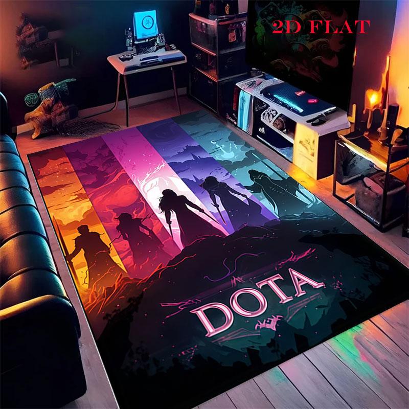 DOTA 2 Carpet Rug for Living Room Bedroom Home Sofa Decoration,Kids play Nonslip Floor Mat