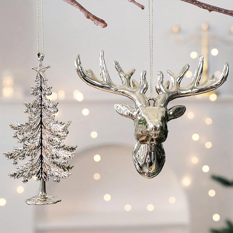 1PC Plastic Gifts Elk Holiday Butterfly Christmas Tree Ornaments Party Multiple Options Available